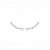 Brinco médio Ear Cuff cor de banho de ródio branco cravejado - Imagem 1