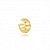 Piercing fake cor de banho de ouro 18k vazado cravejado zircônia cristal - Imagem 1