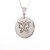 Colar em cor de banho de ródio branco pingente medalha borboleta cravejado em zircônias cor cristal - Exclusivo MiLumina - Imagem 2