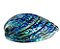 Brinco em cor de banho de ouro 18k pedra natural abalone com cristal óptico facetado - Imagem 3
