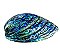 Colar gravata ajustável cor de banho de ouro 18k pedra natural abalone - Imagem 3
