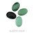 Colar duplo cor de banho de ouro 18k pingente fé e pedra natural quartzo verde - Imagem 3