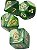 KIT 7 DADOS PARA RPG VERDE PEROLADO CÓDIGO 705 - Imagem 2