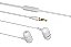 FONE COM FIO INTRA AURICULAR C3TECH EP-07WH BRANCO - Imagem 3
