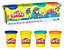 KIT MASSA MODELAR 4 POTES PLAY-DOH HASBRO E4867 448 GRAMAS - Imagem 1