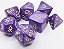 KIT 7 DADOS PARA RPG ROXO PEROLADO CÓDIGO 833 - Imagem 1