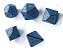 KIT 7 DADOS PARA RPG AZUL COM ENTALHE PRETO - Imagem 2