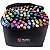 KIT 120 CORES CANETA MARCADOR PERMANENTE PONTA DUPLA BUZPEE MP-625 - Imagem 1