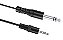 CABO DE ÁUDIO P2 X P10 ESTÉREO 3 METROS PLUSCABLE P2P1030 - Imagem 1