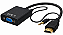 CABO ADAPTADOR HDMI X VGA COM P2 PLUSCABLE ADP-HDMIVGA20BK - Imagem 1
