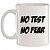 Caneca Branca No Test, No Fear - Imagem 1