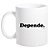 Caneca Branca Depende - Imagem 1