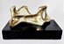Calabrone - Escultura em Bronze, Figura Humana Deitada, Estilo Henry Moore - Imagem 1