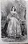 Brasil Império - Imperatriz do Brasil de 1842 a 1889 , Teresa Cristina das Duas Sicílias,– Gravura original de 1862 de Edouard Riou - Imagem 1