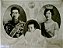 Familia Imperial Japonesa – Fotografia original antiga, Hiroito (Imperador Shōwa), Imperatriz Kōjun e Princesa - Imagem 1