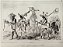 Brasil Império -Chaillot - Gravura original de 1837, titulada Caçadores Negros Voltando para a Cidade - 120523 - Imagem 1