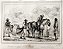 Brasil Império - Piauí – Langlois - Gravura original de 1837, titulada Sertanejo em Viagem no Piauí - 120523 - Imagem 1
