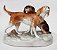 Royal Dux, Grupo Escultórico em Porcelana,  Cachorros, Dois Cãezinhos de Caça - Escultura Antiga Numerada - Imagem 9