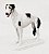 Cachorro Galgo Ingles - Greyhound - Escultura Antiga,  Porcelana AP Coroado,  Pintada a Mão - Imagem 8