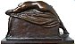 Decio Villares - Escultura em Bronze, Titulada "Ariadne", Estilo e Época Art Nouveau, Fundição Abetta, RJ - Imagem 2
