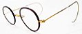 Par de Óculos Antigos em Ouro 1/20 - Hastes Flexíveis - Algha USA - No Estojo Original - Imagem 5