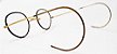 Par de Óculos Antigos em Ouro 1/20 - Hastes Flexíveis - Algha USA - No Estojo Original - Imagem 3