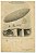 Santos Dumont - Cartão Postal Antigo, Balão Contornando a Torre Eiffel, Original de 1901 - Imagem 1