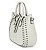 Bolsa Saltchel Grande Com Aplicacao De Metais 46093 - Coleção WJ Inverno 2025 - Off White - Imagem 4
