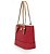 Bolsa Shopping Bag Grande Bicolor 46139 - Vermelho - Coleção WJ Inverno 2025 - Imagem 4