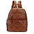 Mochila Grande Com Bolso Frontal Monograma 46160-023 - Caramelo - Coleção Inverno 2025 - WJ Acessórios - Imagem 2