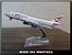 Avião Miniatura - Boeing 747-400 British - Em Metal - Imagem 1