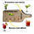 Tábua Com 4 Divisórias Shot Drinks Bar 40cm Madeira - Imagem 4