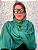 Pashmina 100% Lã da Kashmira Verde Esmeralda - Imagem 1
