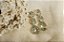 BRINCO PEDRA VERDE GOTAS FOLHEADO A OURO 18K - Imagem 1