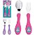 Kit Talher Infantil Garfo E Colher Meus Melhores Amigos Kids - Imagem 2