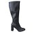 -Bota Cano Alta Preto Almeria - Imagem 9