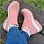 -Bota  Lanin Nobuck Rose Peluciada Com Lã - Imagem 4