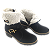 -Bota Esquel Nobuck Preto Peluciada Com Lã Pelinhos - Imagem 2