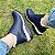 -  Bota Lanin Napa Azul  Peluciada Com Lã Pelinhos Tênis - Imagem 2