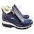 -  Bota Lanin Napa Azul  Peluciada Com Lã Pelinhos Tênis - Imagem 8
