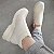- Bota Lanin Napa Off White Peluciada Com Lã Pelinhos Tênis - Imagem 4