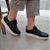Tênis Casual Feminino Em Couro Legítimo Parvas Flat - Imagem 3