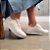 Tênis Casual Feminino Em Couro Legítimo Parvas Flat - Imagem 1