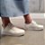 Tênis Casual Feminino Em Couro Legítimo Parvas Flat - Imagem 13
