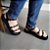 Sandália Feminina Gandía Flat Detalhes Metalizados Conforto - Imagem 3