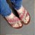 Rasteirinha Feminina Roses Tiras Cruzadas Corda Palha Chinelo Natural - Imagem 3