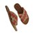 Rasteirinha Feminina Roses Tiras Cruzadas Corda Palha Chinelo Natural - Imagem 14