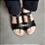 Sandália Feminina Super Conforto 266446 Enfeites Metalizados - Imagem 5