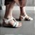 Sandália Feminina Super Conforto 266446 Enfeites Metalizados - Imagem 8