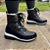 Bota Feminina Forrada Alins Cadarços Lã Inverno - Imagem 5
